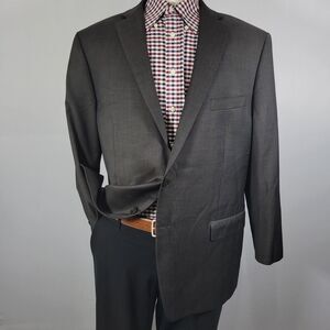 Calvin Klein Men's Sport Coat Blazer Two Button‎ Dark Brown Wool Size 46R